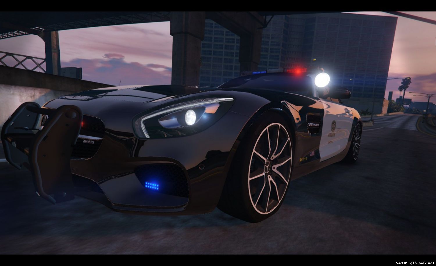 Скачать LAPD Mercedes-Benz AMG GT 2016 для GTA 5
