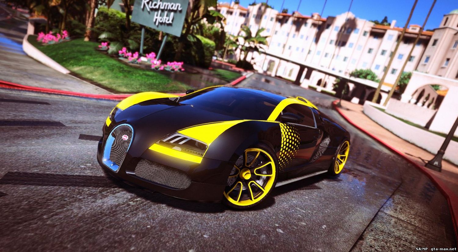 Скачать Bugatti Veyron - ( Automatic Spoiler ) v5.0 Final для GTA 5