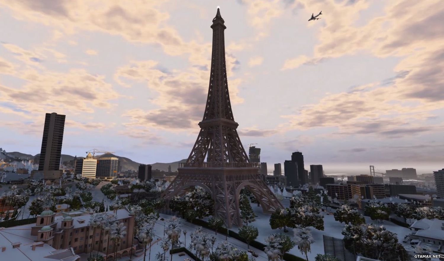 Скачать Add-on Props (Eiffel Tower, London Eye, Atomium) для GTA 5