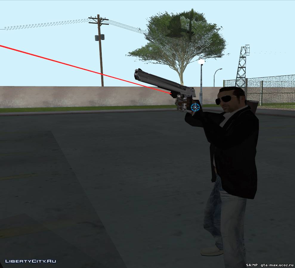 Laser weapon pack  для GTA SA