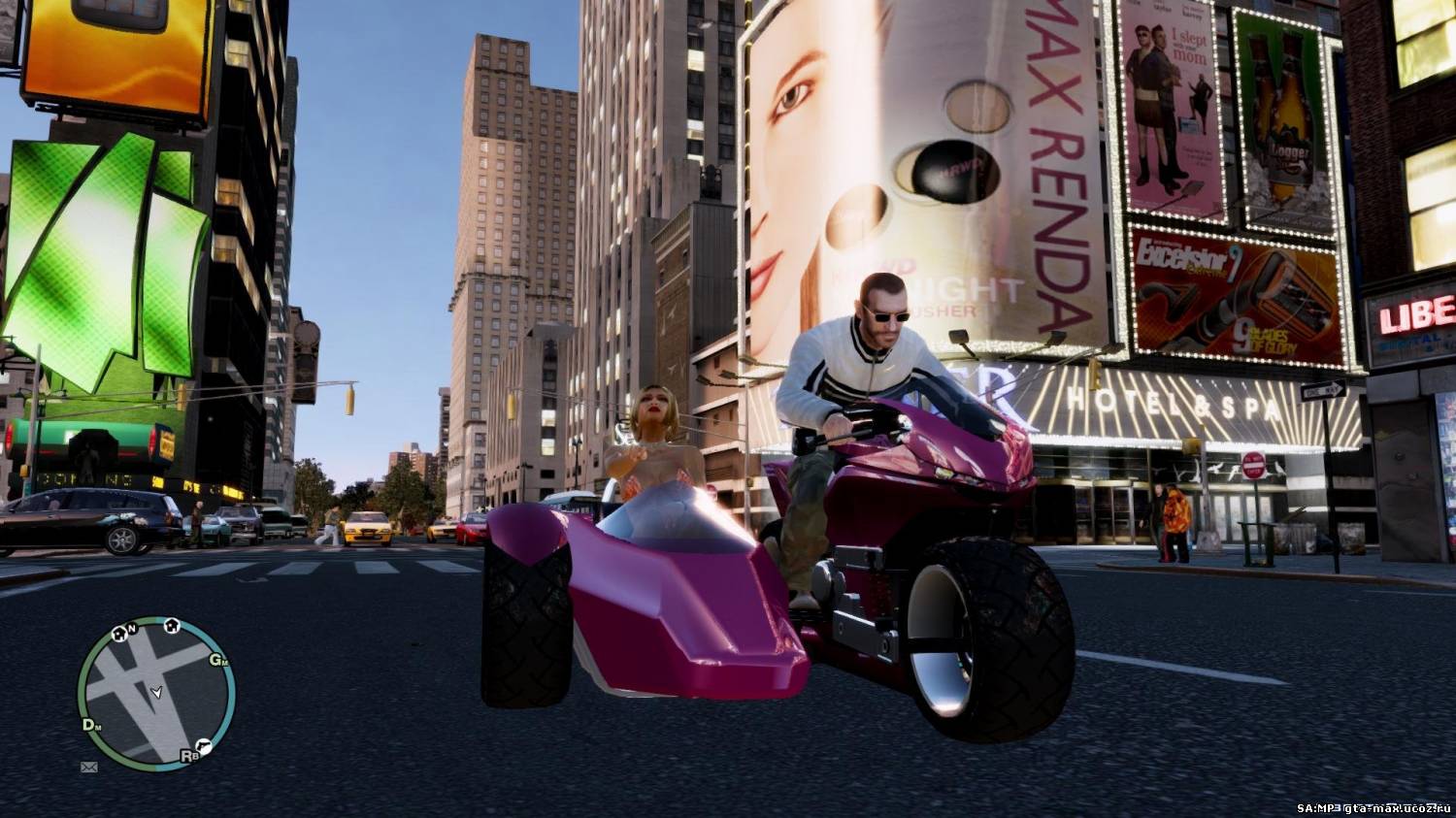 Мотоцикл с коляской для GTA 4
